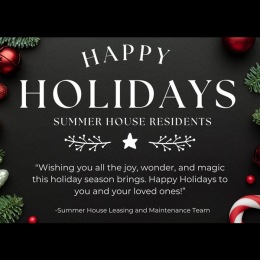Happy Holidays from all of us at Summer House! Instagram post from @SummerHouseAlameda on February 19, 2025 00:00:00am