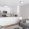 a living room with a couch and a table